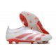 Scarpe Adidas Predator 24 Elite FG Bianco Rosso