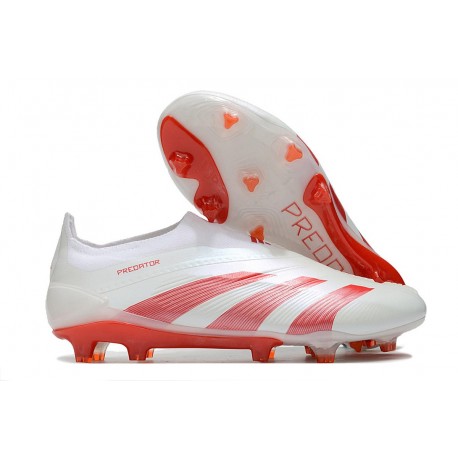 Scarpe Adidas Predator 24 Elite FG Bianco Rosso
