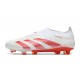 Scarpe Adidas Predator 24 Elite FG Bianco Rosso
