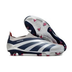 Scarpe Adidas Predator 24 Elite FG Argento Nero Rosso