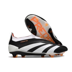 Scarpe Adidas Predator 24 Elite FG Nero Bianco Arancione