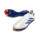 Scarpe Adidas Copa Pure 2 Elite + FG Pelle Ftwr Bianco Blu Lucido Rosso Solare