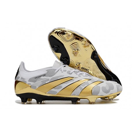 Adidas Predator Elite FG Bianco Oro Nero
