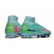Scarpe Nike Zoom Mercurial Superfly 10 Elite FG Turchese Hyper Nero