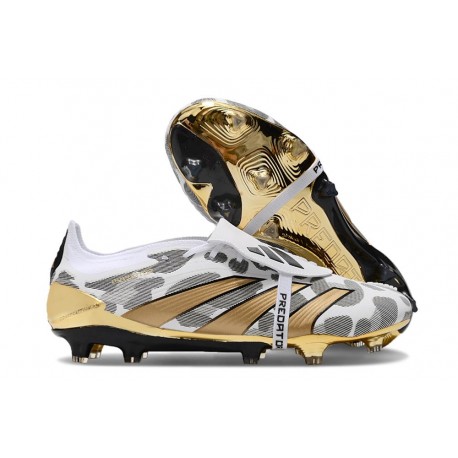 adidas Nuovo Predator 24 Elite FT FG Oro Metallizzato Bianco Grigio