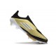 Scarpa adidas F50 + Laceless FG X Messi Oro Met Nero Bianco