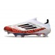Scarpa adidas F50 + Laceless FG X Messi Bianco Rosso Nero