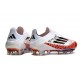 Scarpa adidas F50 + Laceless FG X Messi Bianco Rosso Nero