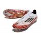 Scarpa adidas F50 + Laceless FG X Messi Bianco Rosso Nero