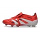 adidas Predator Elite Foldover Tongue FG Rosso Lucido Bianco Nero