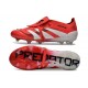 adidas Predator Elite Foldover Tongue FG Rosso Lucido Bianco Nero