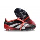 adidas Predator Elite Foldover Tongue FG Nero Bianco Rosso Vivido