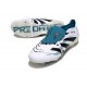 adidas Predator Elite Foldover Tongue FG Bianco Nero Ciano 