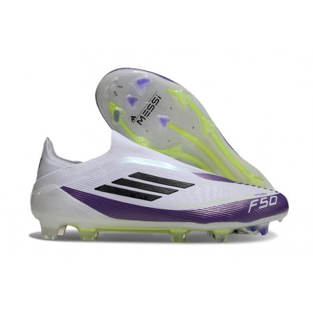 adidas F50 Elite LL FG X Messi Ftwr Bianco Nero Core Unity Viola