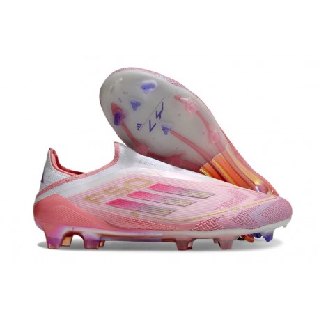 adidas Scarpa da Calcio F50 Elite LL FG Rosa Bianco