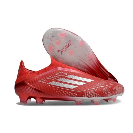 adidas Scarpa da Calcio F50 Elite LL FG Rosso Argento