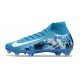 Nike Zoom Mercurial Superfly 10 Elite FG Blu Bianco