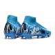 Nike Zoom Mercurial Superfly 10 Elite FG Blu Bianco