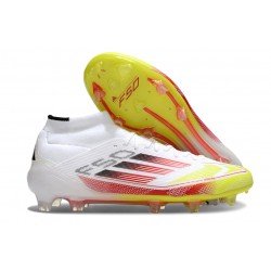 adidas F50 Elite Mid FG Bianco Rosso Giallo