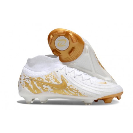 Nike Phantom Luna II Elite FG Bianco Oro