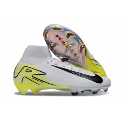 Nike Zoom Mercurial Superfly 10 Elite FG Bianco Nero
