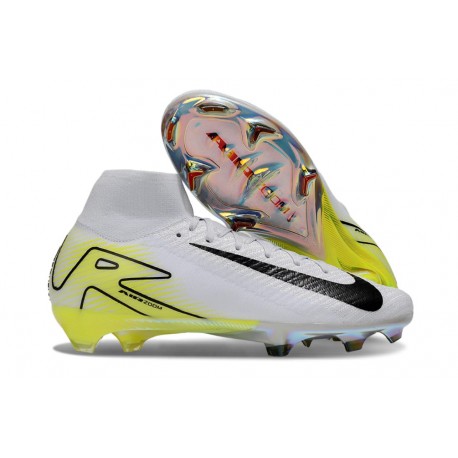 Nike Zoom Mercurial Superfly 10 Elite FG Bianco Nero