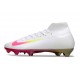 Nike Zoom Mercurial Superfly 10 Elite FG Scarpe Bianco Rosa