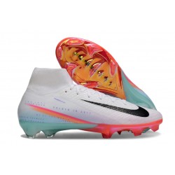 Nike Zoom Mercurial Superfly 10 Elite FG Bianco Nero Arancio
