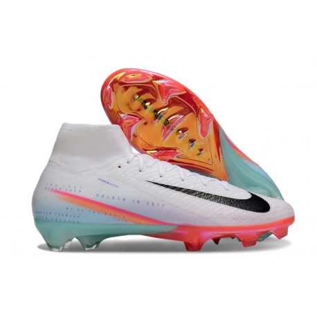 Nike Zoom Mercurial Superfly 10 Elite FG Bianco Nero Arancio