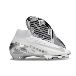 Nike Zoom Mercurial Superfly 10 Elite FG Bianco Argento