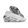 Nike Zoom Mercurial Superfly 10 Elite FG Bianco Argento