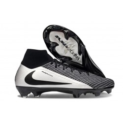 Nike Air Zoom Mercurial Superfly X Elite FG Nero Argento