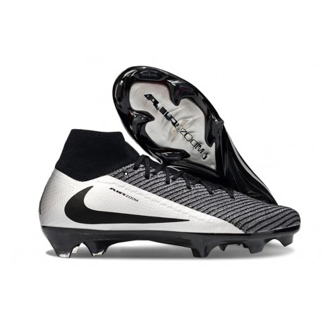 Nike Air Zoom Mercurial Superfly X Elite FG Nero Argento