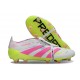 adidas Predator Elite Foldover Tongue FG Bianco Rosa Lucido Limone Lucido