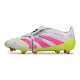 adidas Predator Elite Foldover Tongue FG Bianco Rosa Lucido Limone Lucido