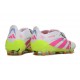 adidas Predator Elite Foldover Tongue FG Bianco Rosa Lucido Limone Lucido