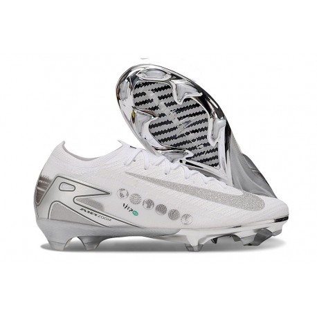 Nike Zoom Mercurial Vapor 16 Elite FG Bianco Argento