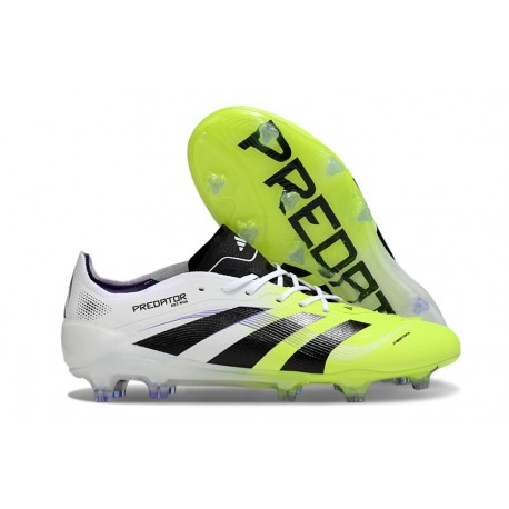 Scarpa da Calcio Adidas Predator Elite FG Bianco Nero Limone Lucido