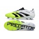 Scarpa da Calcio Adidas Predator Elite FG Bianco Nero Limone Lucido