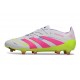 Scarpa da Calcio Adidas Predator Elite FG Bianco Rosa Lucido Limone Lucido