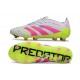 Scarpa da Calcio Adidas Predator Elite FG Bianco Rosa Lucido Limone Lucido