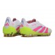 Scarpa da Calcio Adidas Predator Elite FG Bianco Rosa Lucido Limone Lucido
