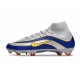 Scarpa da Calcio Nike Mercurial Superfly X Elite FG Argento Blu Giallo