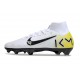 Scarpa da Calcio Nike Mercurial Superfly X Elite FG KM Bianco Nero Giallo