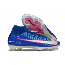 Scarpa da Calcio Nike Mercurial Superfly X Elite FG Blu Racer Bianco