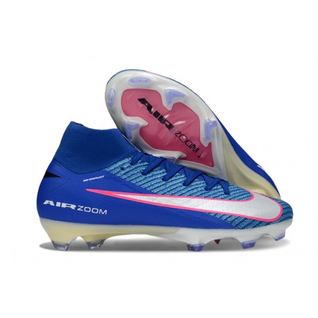 Scarpa da Calcio Nike Mercurial Superfly X Elite FG Blu Racer Bianco