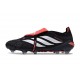 adidas Predator 26 Elite Fold-over Tongue FG Nero Bianco Rosso