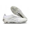 adidas Predator 26 Elite Fold-over Tongue FG Bianco Argento