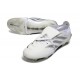 adidas Predator 26 Elite Fold-over Tongue FG Bianco Argento