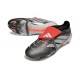 adidas Predator 26 Elite Fold-over Tongue FG Ferro Metallizzato Zero Metallico Rosso Lucido